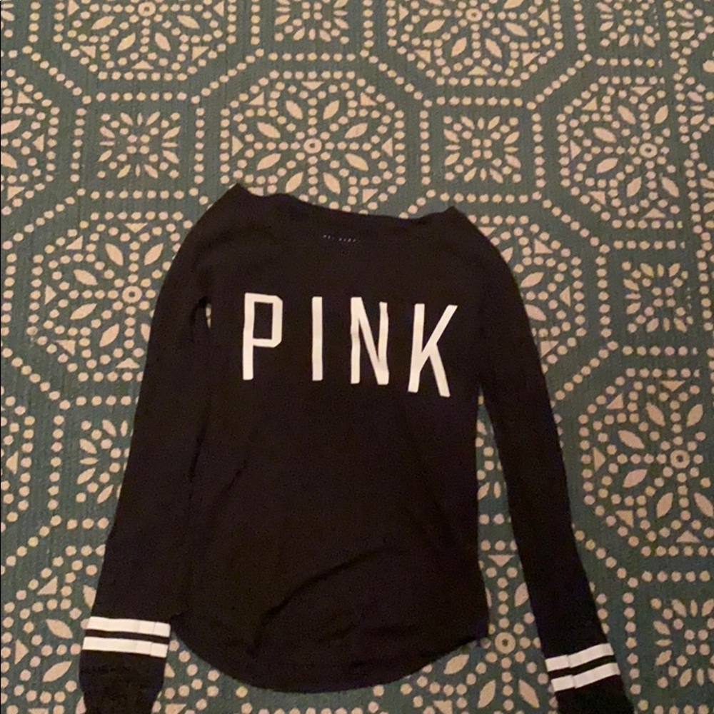 Small black long sleeve PINK “sleep shirt”